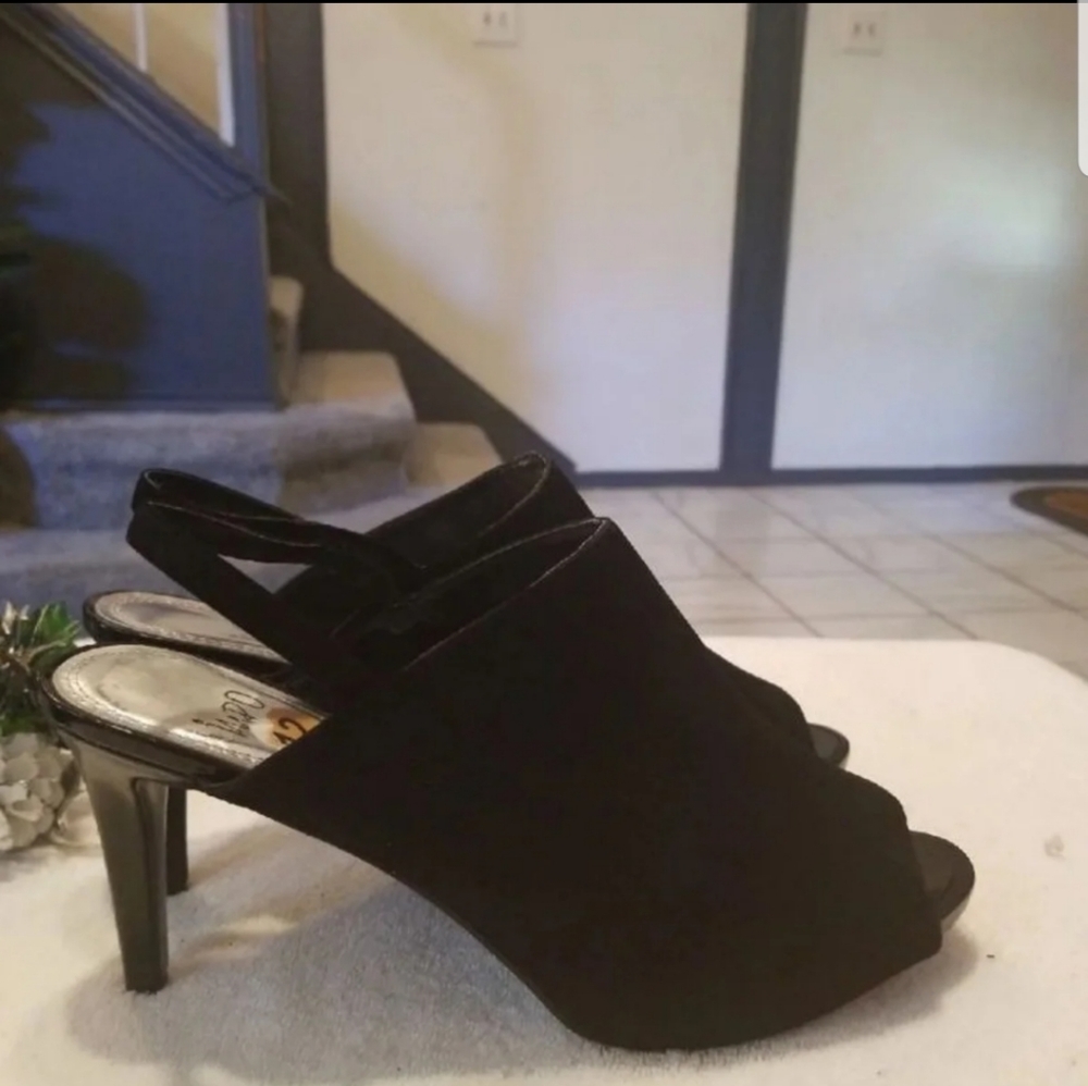 TINSLEY IMPO BEAUTIFUL LADIES BLACK FAUX LEATHER S